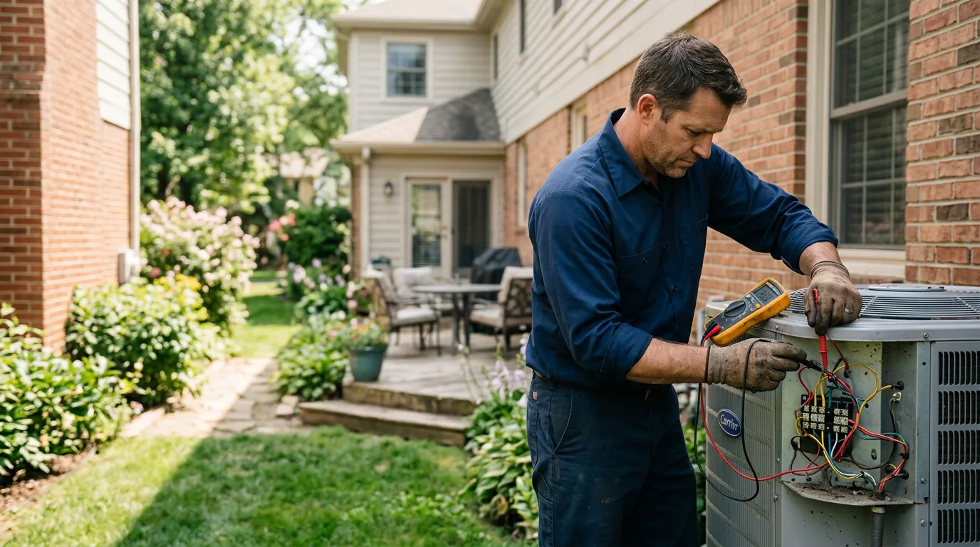 HVAC technician working near Bagdad, FL